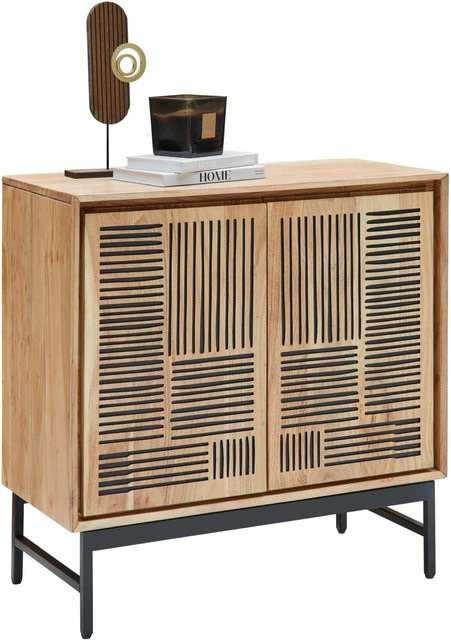Mömax Sideboard Tarim in Schwarz und Akaziefarben mit modernem Design aus Holz und Metall - Bild 1