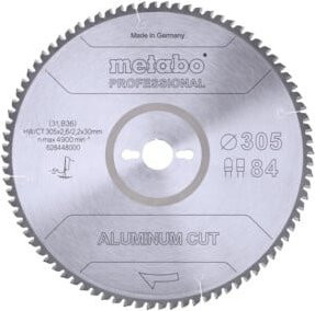 Metabo Aluminium Cut Professional Kreissägeblatt, Farbe: Silber, Durchmesser: 305 mm, Carbide Tipped - Bild 1