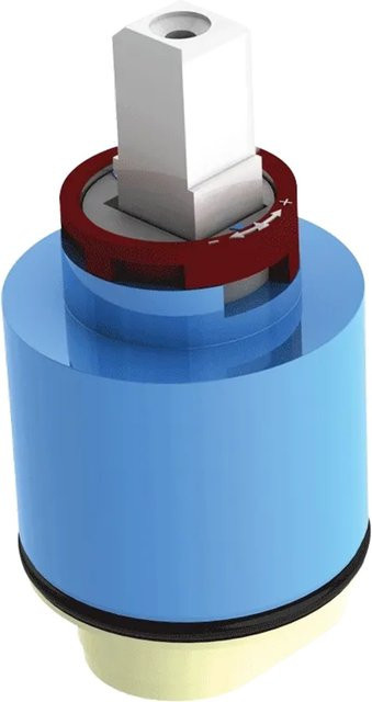 Delabie Keramikkartusche mit Druckausgleichsfunktion und Sockel, Durchmesser: 40 mm, Mehrfarbig - Bild 1