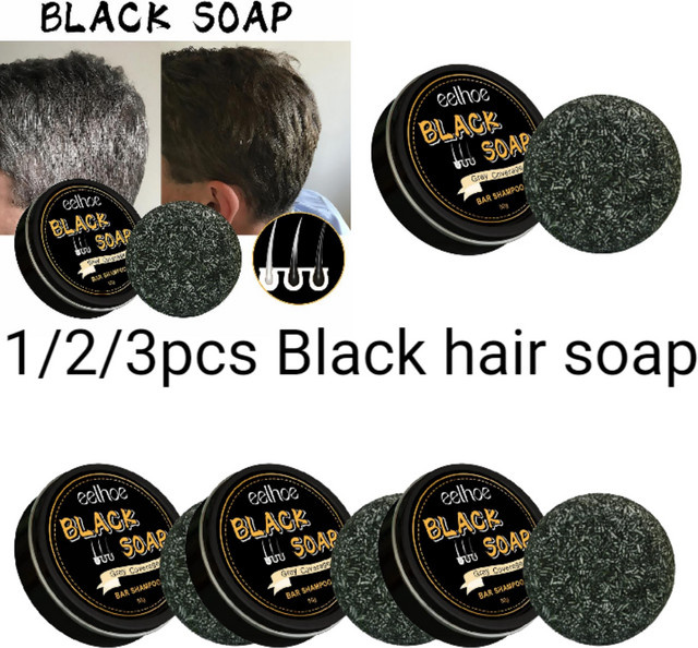 eelhoe Haarverdunkelndes Shampoo-Bar, Unisex, gegen Schuppen - Bild 1