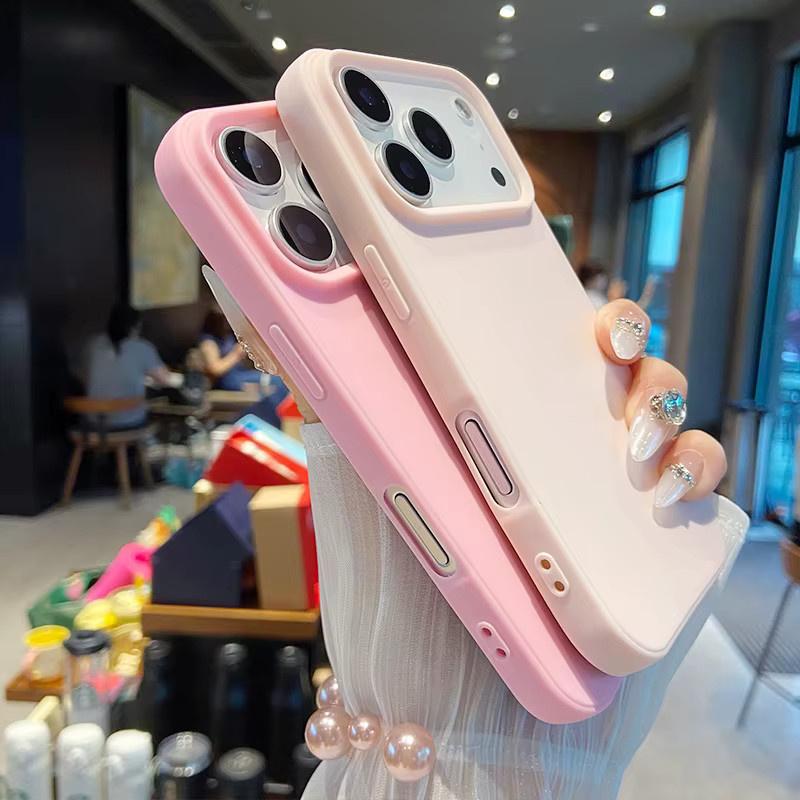 Fashion Candy Silikon Slim Case für iPhone 17 Pro Max und 17 Air in Weiß mit stoßfester Rückseite und Kameraschutz - Bild 2