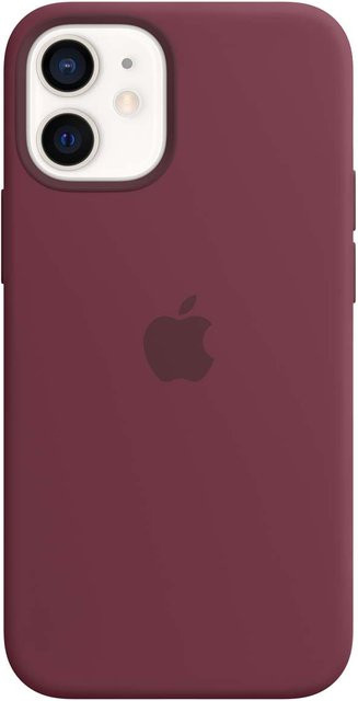 Apple iPhone 12 Mini Silikon Case mit MagSafe in Pflaume - Bild 1