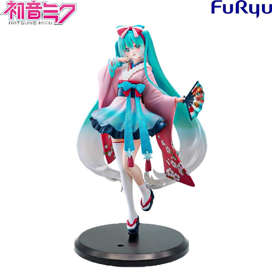 Yiran toy 1 Hatsune Miku Anime Figur Neo Tokyo Kimono Action Figur PVC - Bild 3