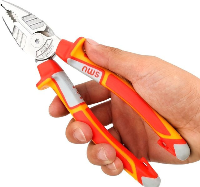 WOZOBUY Multifunktionale Universal-Diagonalzange als Spitzzange und Drahtschneider für Handwerk und Elektriker - Bild 1