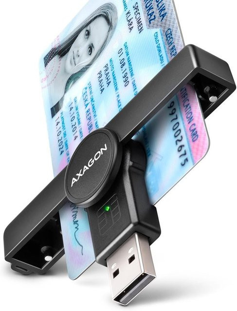 KATOMIX CRE-SMPA USB-Chipkartenleser und ID-Leser in Schwarz - Bild 1