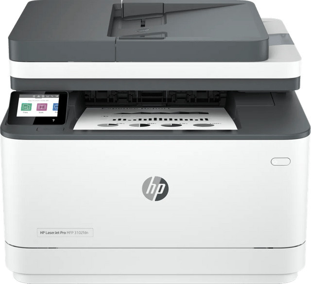 HP LaserJet Pro MFP 3102fdw Multifunktionsdrucker mit Drucken, Scannen, Kopieren und Faxen in Grau, Anthrazit und Weiß - Bild 1