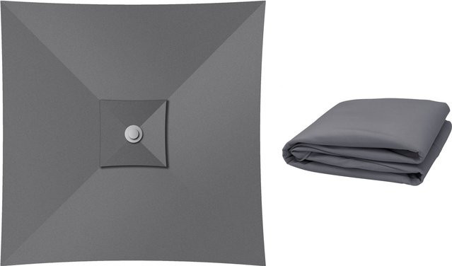 OUTFLEXX Ersatzdach aus Polyester in Grau, wasserabweisend und mit UV-Schutz, B/B: 300 x 300 cm - Bild 1