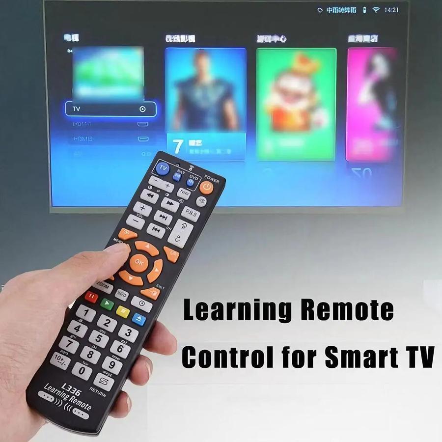 Kebidu Smart L336 IR-Lernfähige Fernbedienung mit 42 Tasten in Schwarz für TV, DVD, SAT und HIFI-Geräte - Bild 3
