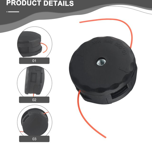 DAZZLEEX Hochleistungs String Trimmer Kopf als Ersatzteil für Echo Modelle -225, -230, -210 in Schwarz - Bild 1