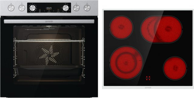 Gorenje Power Set Herdset bestehend aus BC6737E02X und ECD643BX in Edelstahl und Cleansteel - Bild 1