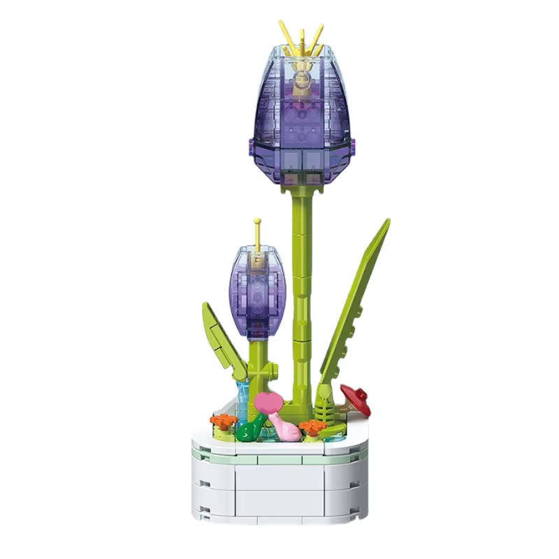 Kreatives 3D DIY Blumenstrauß Baustein-Set für Mädchen als florale Dekoration in Mehrfarbig - Bild 2