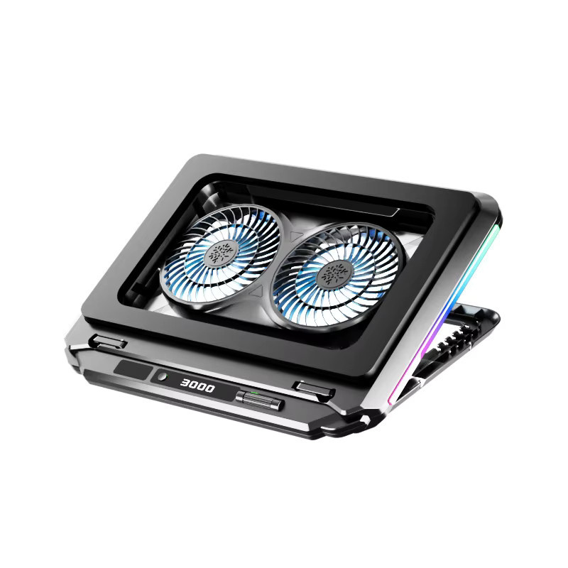 U--JIE Dual-Turbo Winddruck Laptop Kühlunterlage mit leisem Lüfter - Bild 6