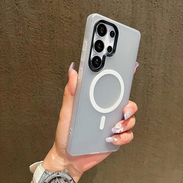 Mattes Samsung Galaxy Handycase in Grau für verschiedene Modelle wie S24, S23, S22 Ultra und Galaxy A15 - Bild 1