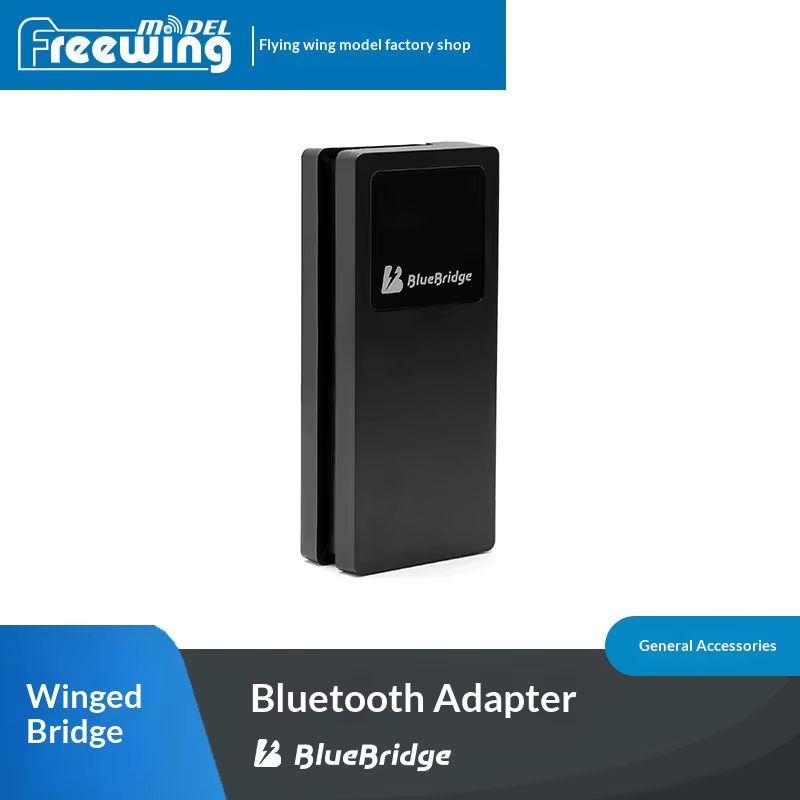 Freewing Bluebridge Bluetooth-Adapter in Schwarz, universelles Bluetooth-Kommunikationsmodul für RC-Modellflugzeuge, Hubschrauber und Drohnen - Bild 3