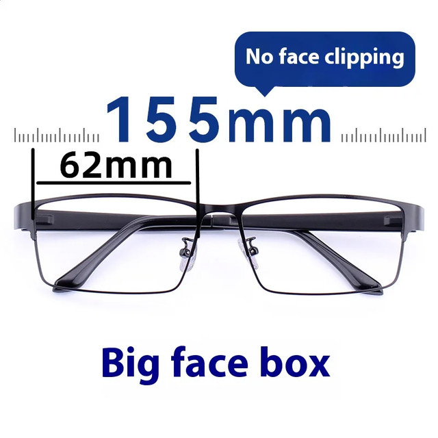 Alicia Korrektionsbrille, quadratisch, Metall, Herren, schwarz - Bild 1
