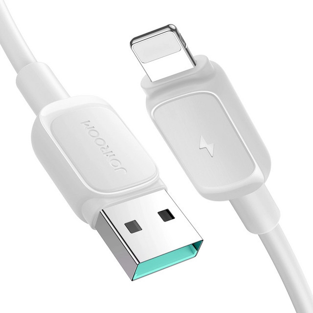 Joyroom USB-A auf Lightning Daten- und Ladekabel S-A14, 18W, Weiß, 1,2m - Bild 1