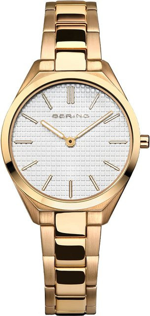 Bering Damenuhr, Quarz, Edelstahl, 31 mm, Weiß, Saphirglas - Bild 1