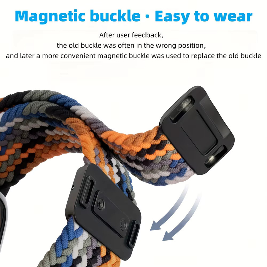 Armband für Apple Watch, geflochten, Magnetband, Bunt, Unisex - Bild 2