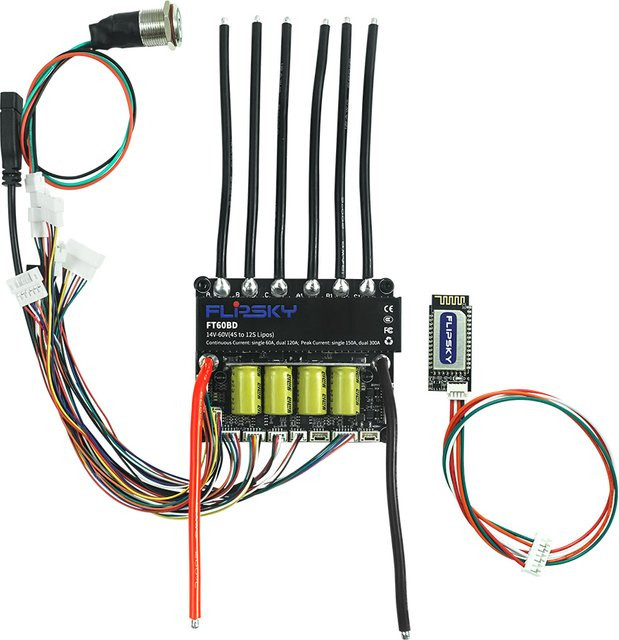 Flipsky FT60BD Dual Drive ESC 60V 120A in Schwarz für DIY E-Board, Scooter, E-Bike und Go-Kart mit bürstenlosem Motor - Bild 1