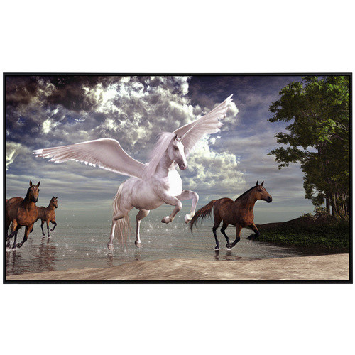 papermoon EcoHeat Infrarotheizung Pegasus und Pferde mit Matt-Effekt in Bunt, App-Steuerung und Überhitzungsschutz - Bild 2