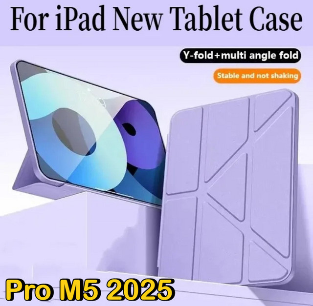 Apple Leder Y-Fold Stand Case für iPad Pro und iPad Air in Blau - Bild 1