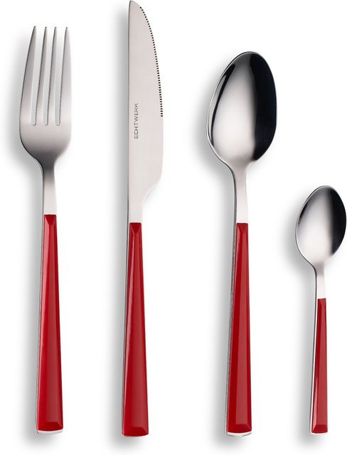 ECHTWERK BASIC Besteck Set 24-tlg in Rot - Bild 2