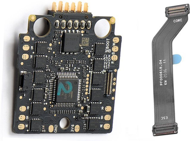 Original DJI ESC-Modul für die DJI Mini 2 Drohne, Ersatz-Reglerplatine und Kabel in Schwarz - Bild 1