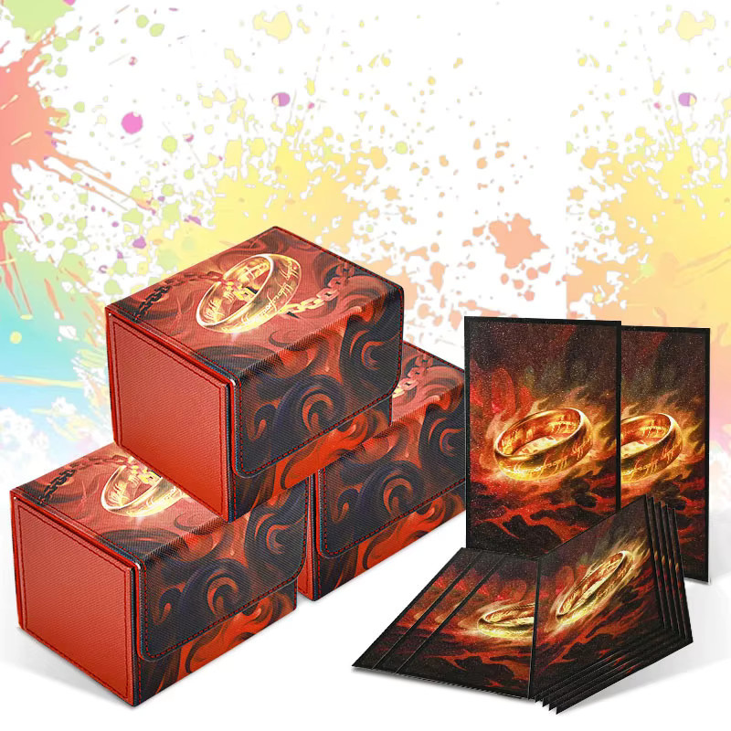 BANLOGA Kartendeckbox, Sammelkarten-Aufbewahrungsbox, Weiß, Kunststoff - Bild 4