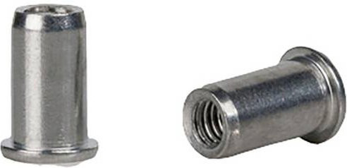 Gesipa Blindnietmutter M4 aus Stahl in Silber, Durchmesser: 6 mm, Länge: 11 mm, 500 Stück - Bild 1