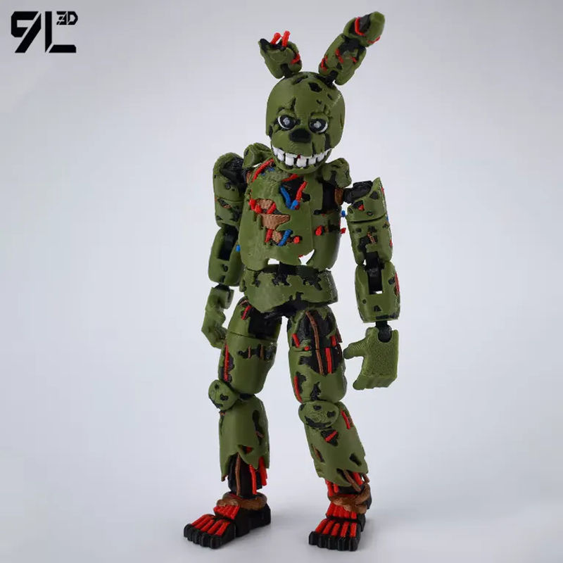 Bandai FNAF Actionfigur Springtrap Modell aus Kunststoff in Grün - Bild 3