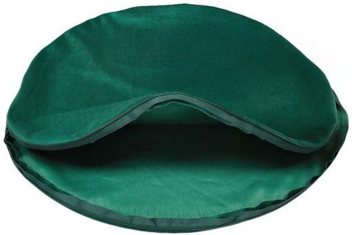 Runder Kissenbezug von yuhangdei in Grün aus Plüsch-Polyester mit unsichtbarem Reißverschluss - Bild 1