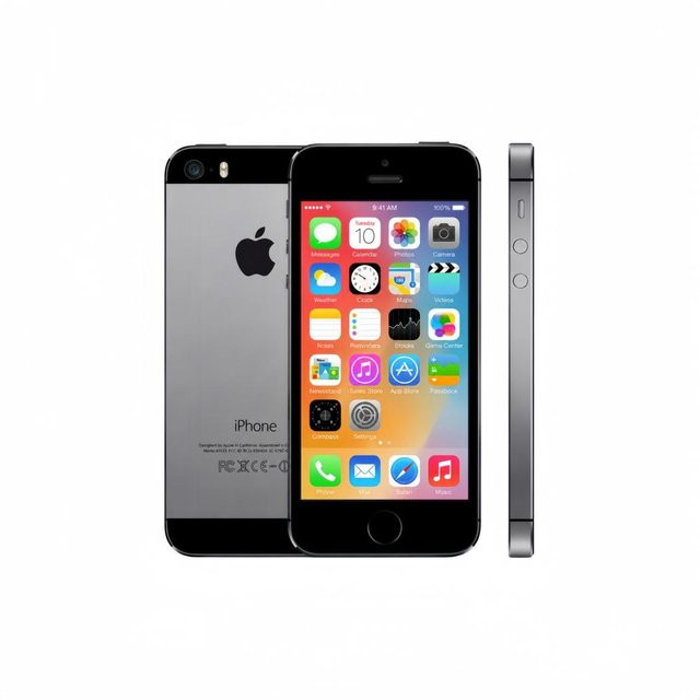 Apple iPhone 5S Smartphone 64GB ROM Schwarz Refurbished 4G LTE - Bild 1