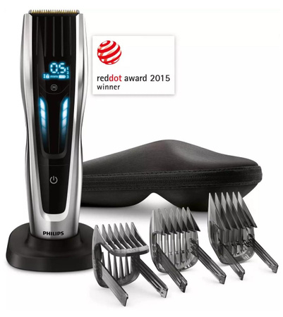 Philips Hairclipper Series 9000 Haarschneider, Silber/Schwarz