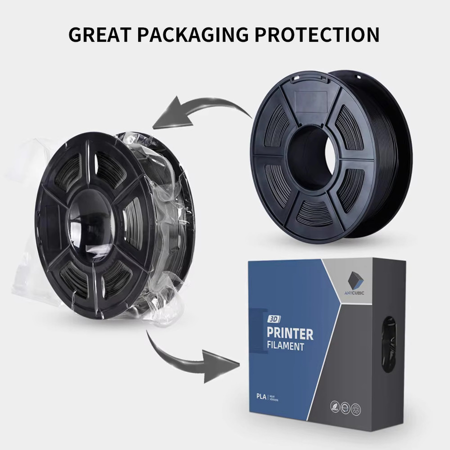Anycubic PLA Filament für FDM 3D Drucker, 10 kg, Weiß und Schwarz - Bild 6