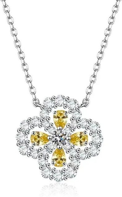 Lucky Star Jewelry Halskette, 925 Silber, Zirkonia, Damen - Bild 1