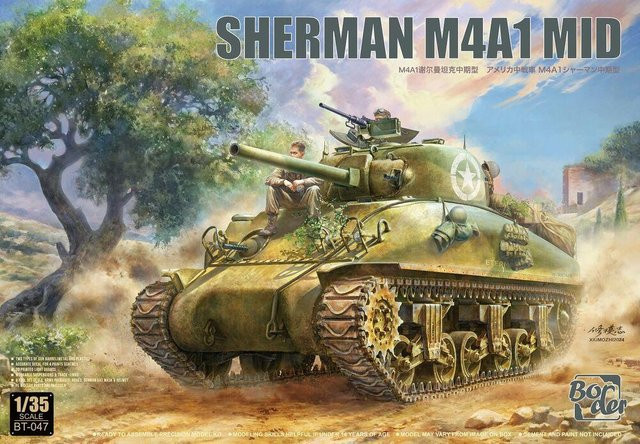 Border Model Sherman M4A1 MID, Fahrzeug, Grün - Bild 1