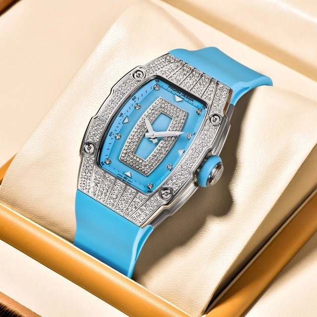 Pagani Design Armbanduhr Quarz, Edelstahl, Silber, Diamant, Zirkonia, Damen - Bild 1