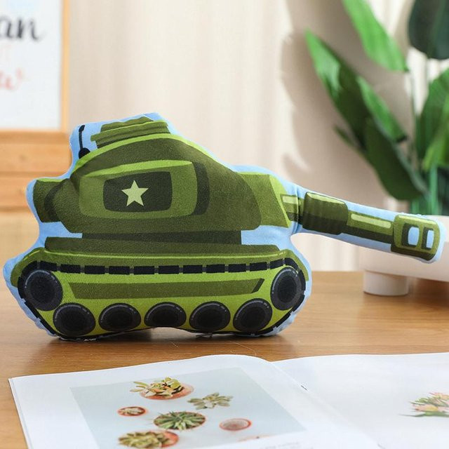 Yiran toy Cartoon 3D Polizeiauto Feuerwehrautos Fahrräder Motorräder Plüschtiere, Stofftier, Umarmungskissen - Bild 1