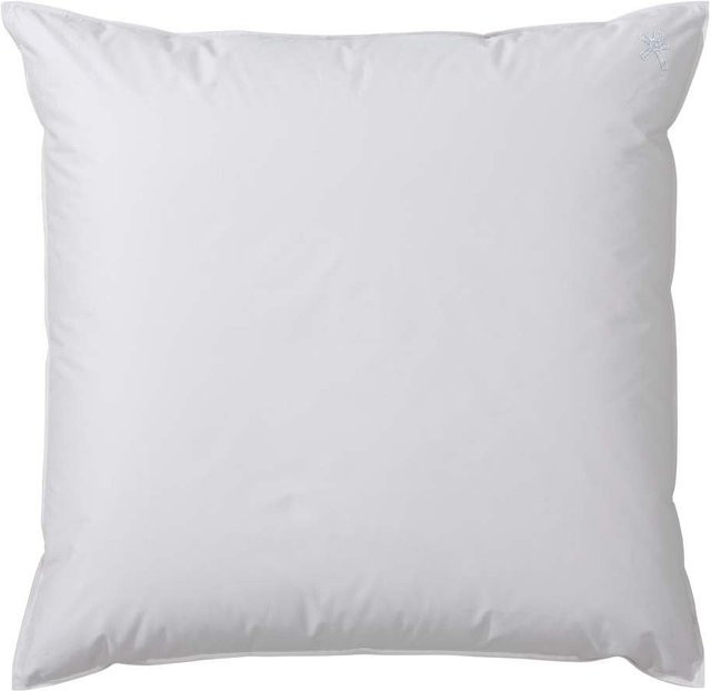 Kissen CENTA-STAR GOLF von ALASKA, quadratisch, Beige/Weiß, B/T/H: 80 x 80 x 80 cm, mit Daunen-Feder-Mix und Baumwollbezug - Bild 1