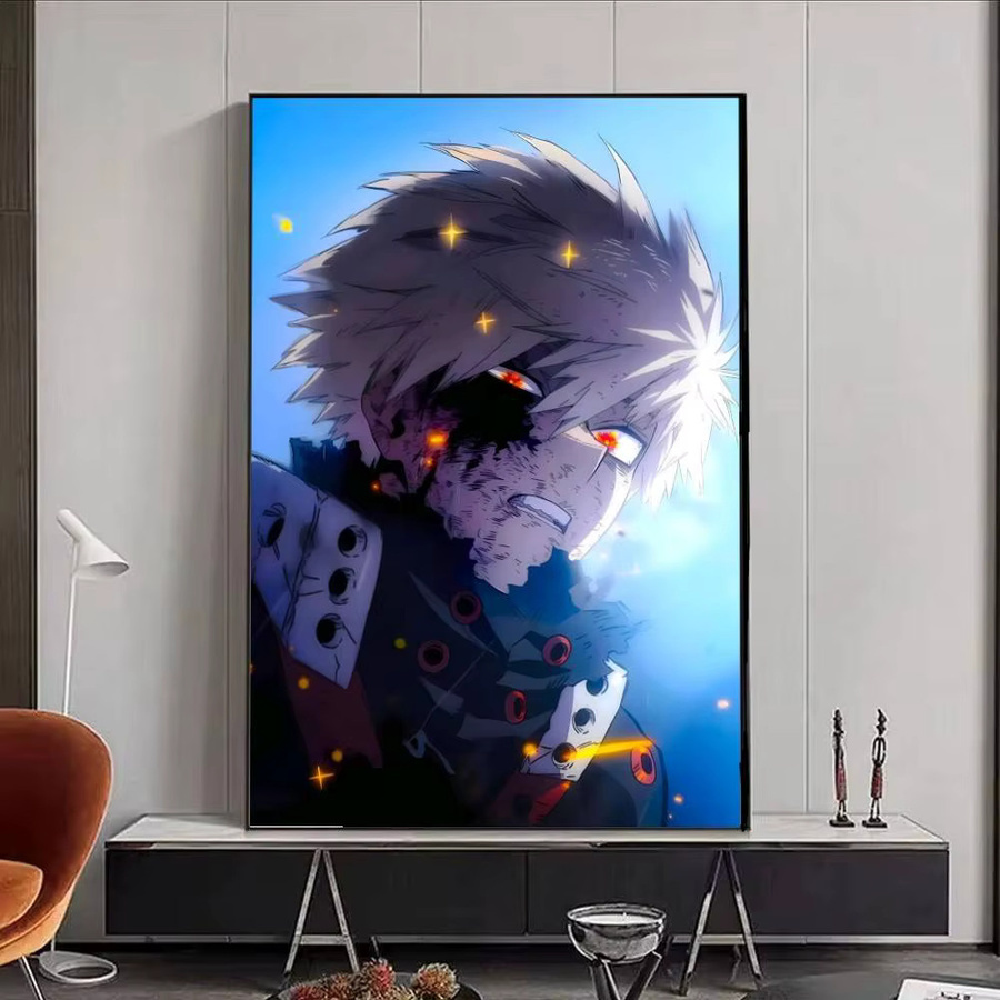 Selbstklebender Papierdruck Anime-Charakter Katsuki Bakugo Poster in Mehrfarbig für deine Wandgestaltung - Bild 5