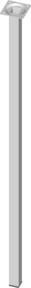 Element System Möbelfuß aus Stahl in Weiß, Höhe: 80 cm, Breite: 2,5 cm, Tiefe: 2,5 cm - Bild 1