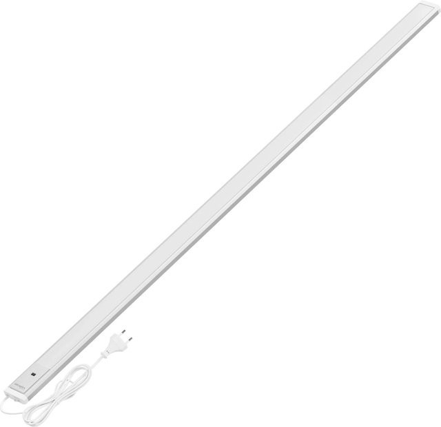Oktaplex Riva 2er Set LED Lichtleisten aus Aluminium mit Bewegungssensor und Dimmfunktion, Farbe: Silber/Weiß, Länge: 120 cm - Bild 1