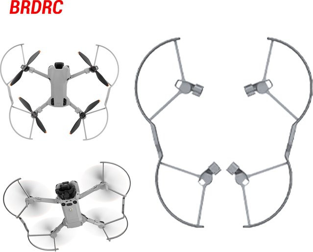 BRDRC Propellerschutz für DJI Mini 5 Pro Zubehör Drohnenflügel in Grau - Bild 1