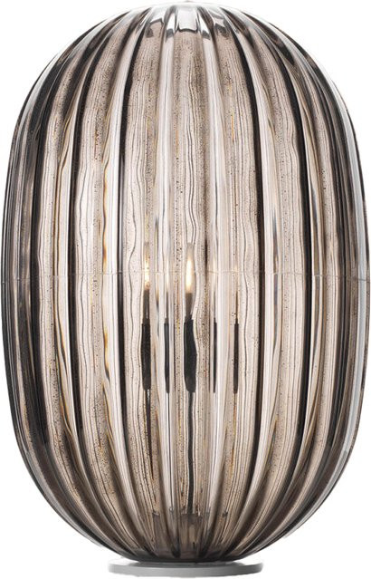 Foscarini Plass Media Tischleuchte in Grau aus Polykarbonat, dimmbar - Bild 1