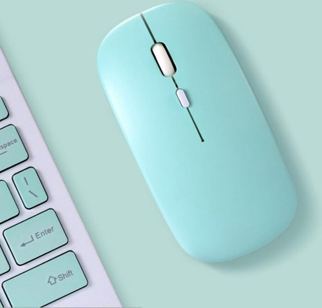 FONKEN Bluetooth-Maus für iPad, Samsung, Huawei, Lenovo, Android, Windows-Tablet und MacBook, kabellos, grün - Bild 1