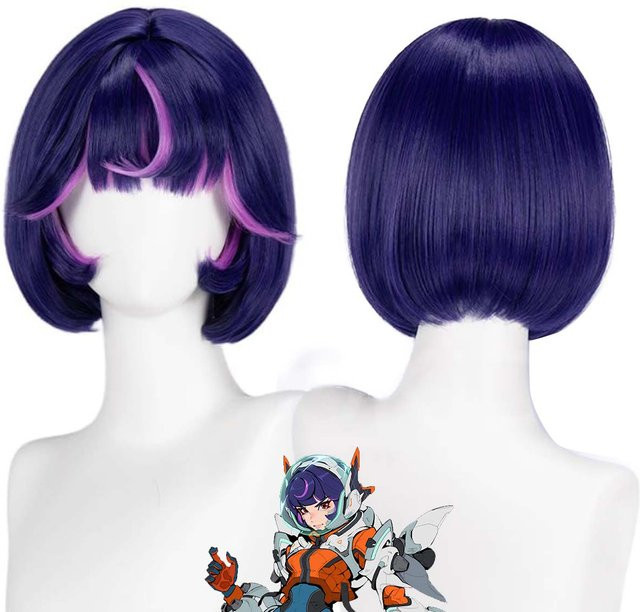 Hasbro Overwatch Juno, lila Haarperücke, Zubehör - Bild 1