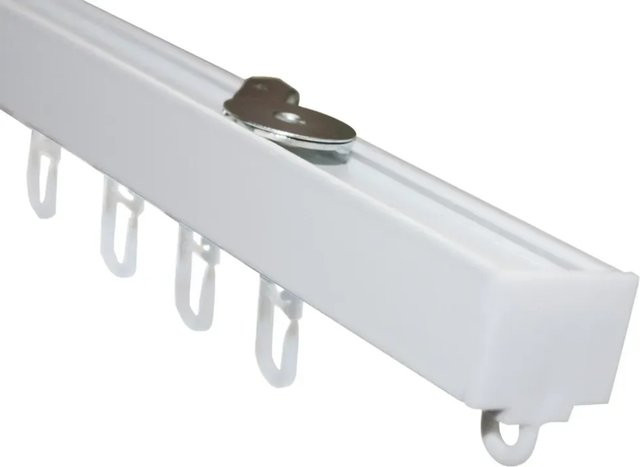 Gardinia Aluminium-Vorhangschienen-Set Luna 1-läufig Weiß 230 cm - Bild 1