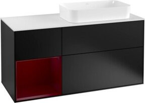 V&B Waschtischunterschrank Finion in Weiß lackiert, Breite: 120 cm, Tiefe: 50,1 cm, Höhe: 50,1 cm - Bild 1
