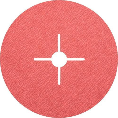 PFERD CO-COOL Keramikkorn Fiberscheibe für Edelstahl, Durchmesser: 180 mm, Körnung: 120, Farbe: Rot, 25 Stück - Bild 1