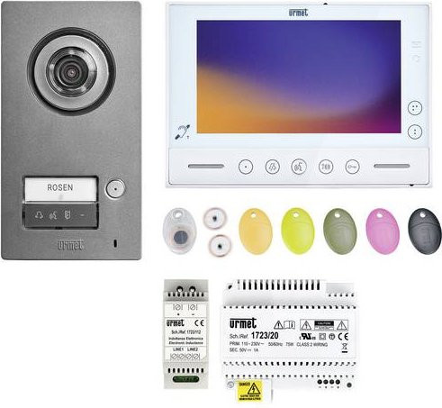 Grothe Video Intercom 2-Draht-Set Note 2 in Silber/Grau/Weiß aus Aluminium - Bild 1